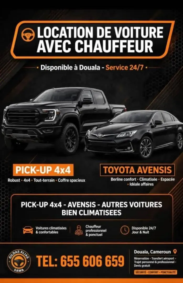 Photo Principale - Petites Annonces | Location De Véhicules Automobiles, Bonanjo, Douala, Cameroun | Véhicules et moteurs  > Voitures et camions