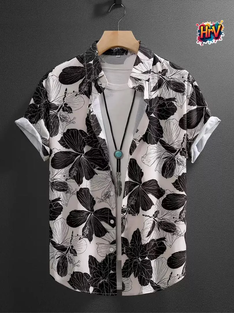 Photo de Galerie 5 - Petites Annonces | Stylish Leaf-Print Shirt – Now Available! 🔥, Bonduma, Buea, Cameroun | Vêtements, chaussures et autres  > Vêtements pour hommes