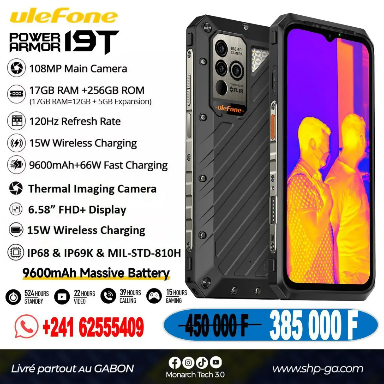Main Photo - Marketplace | Téléphone Power Armor 19T, Petit paris, Libreville, Gabon | Electronics & Media 