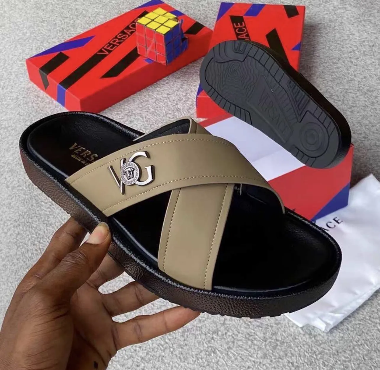 Main Photo - Marketplace | Male Slippers, Simbock, Yaoundé, Cameroon | Clothing, Shoes, & Others  > Men's shoes