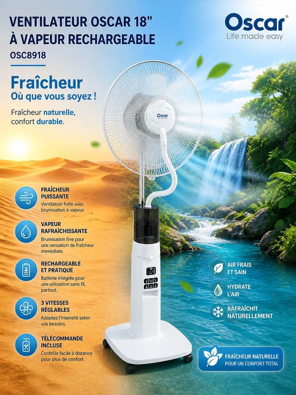Gallery Photo 1 - Marketplace | Ventilateur A Vapeur Rechargeable, Akwa, Douala, Cameroon | Home, Food & Garden  > Furniture