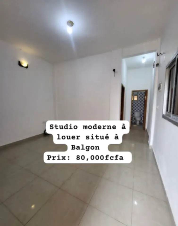 Main Photo - Real Estate | House For Rent | Studio, Balgon, Yaoundé, Cameroon