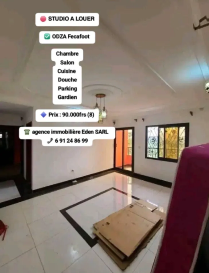Photo Principale - Immobilier | Maison À Louer | Studio, Odza fecafoot, Yaoundé, Cameroun